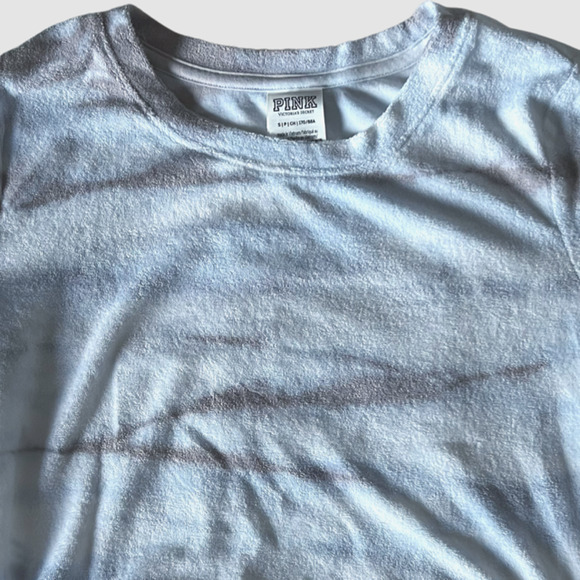 Victoria's Secret Beach Terry Cloth Ruched Side Dress Gray/Blue Tie Dye, NW-Sz S - Picture 3 of 9